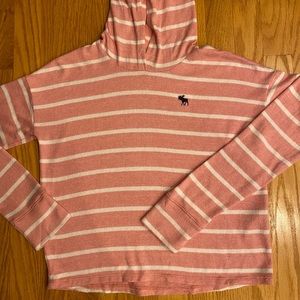Abercrombie Kids striped hooded shirt 11/12